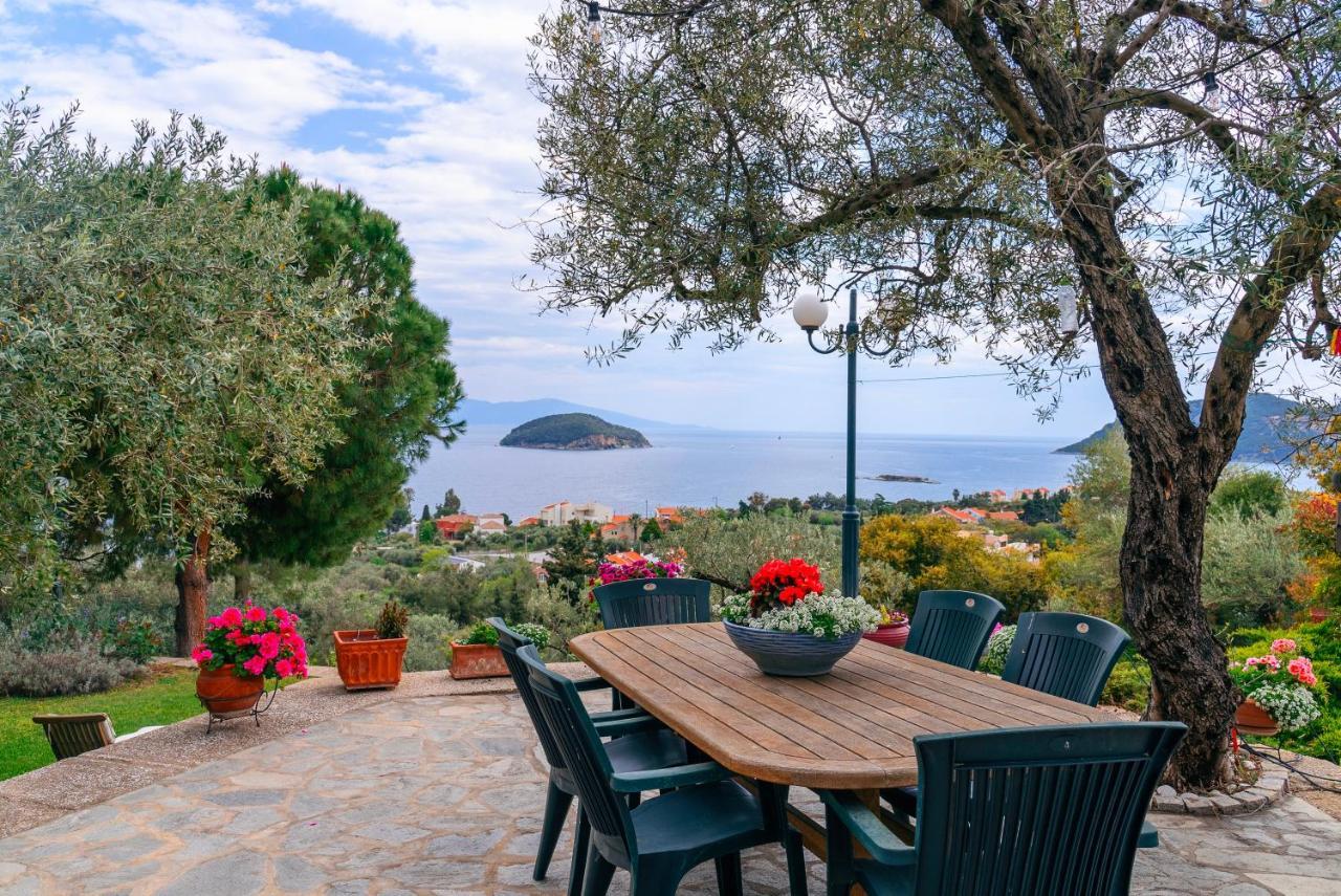 Villa Elia Kavala - Mediterranean Holiday Villa PalaiónTsiflíkion Buitenkant foto